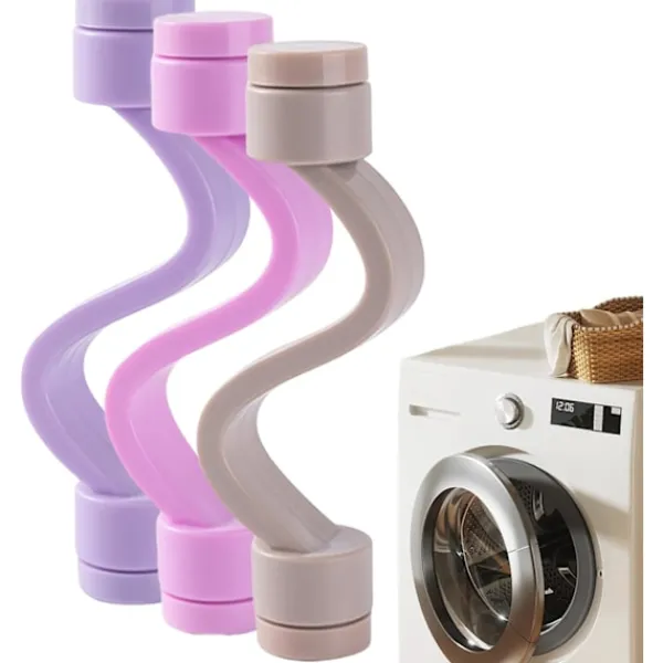 Tvättillbehör-3-pack, Dörrhållare för tvättmaskin, Magnetisk tvättmaskinsdörrtillbehör - Flexibel tvättmaskinsdörrstopp, Dörrhållare