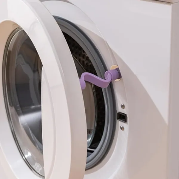 Tvättillbehör-3-pack, Dörrhållare för tvättmaskin, Magnetisk tvättmaskinsdörrtillbehör - Flexibel tvättmaskinsdörrstopp, Dörrhållare