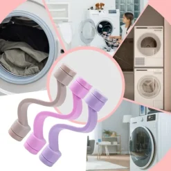 Tvättillbehör-3-pack, Dörrhållare för tvättmaskin, Magnetisk tvättmaskinsdörrtillbehör - Flexibel tvättmaskinsdörrstopp, Dörrhållare