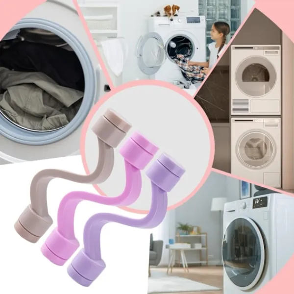 Tvättillbehör-3-pack, Dörrhållare för tvättmaskin, Magnetisk tvättmaskinsdörrtillbehör - Flexibel tvättmaskinsdörrstopp, Dörrhållare