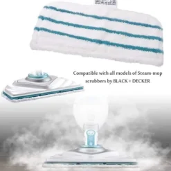 Generic Städmoppar-8-pack Dukar för Black and Decker Ångmoppar FSMP20 Ångmopp för Black Decker FSM1630, FSM1616, FSMH13E5, FSM1321,