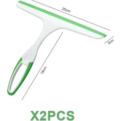 Fönsterrengöring-2-pack duschskrapa, mjuk gummiskrapa för dusch