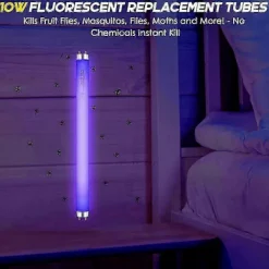 Skadedjur & Insekter-10-pack Ersättningslampor för Insektsdödare 10W för 20W Insektsdödare inomhus, BL T8 F10W 13-tums Lampa
