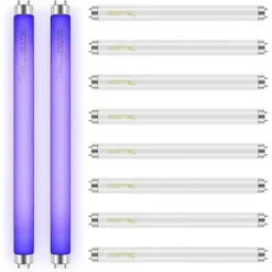Archipelago Skadedjur & Insekter-10-pack Ersättningslampor för Insektsdödare 10W Kompatibla med 20W Inomhus Insektsdödare, BL T8 F10W 13-tums Lampa Myggdödare Rör UV