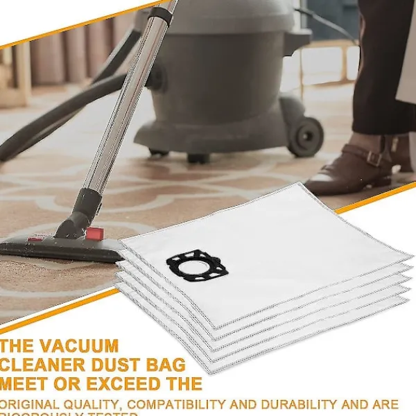 Dammsugare & Tillbehör-12-pack filterpåsar Dammsugarpåsar för Karcher Wd4 Wd5 Wd6 Mv4 Mv5 Mv6 reservdelar Tillbehörssats