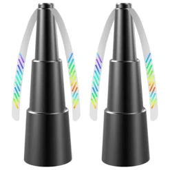 NeunWolken Skadedjur & Insekter-2-pack flugavvisande, bärbar flug- och myggavvisande fläkt, håll flugor och insekter borta från mat