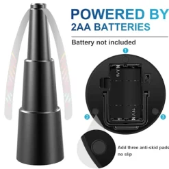 NeunWolken Skadedjur & Insekter-2-pack flugavvisande, bärbar flug- och myggavvisande fläkt, håll flugor och insekter borta från mat