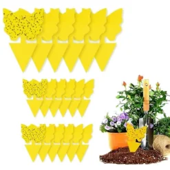 Skadedjur & Insekter-20-pack flugfångare - flugfälla - fjärilsgul