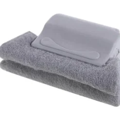 Fönsterrengöring-2-pack fönster- och spårrengöringssvamp med mjukt ergonomiskt grepp - Perfekt för fönster, dörrspår, kakelfogar, jalusier, bil