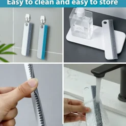 Superp Fönsterrengöring-2-pack fönsterraka, duschskrapa, silikonskrapa för spegel, fönster, glas och kök, badrumsytor, repfri, silikonavtorkningsset