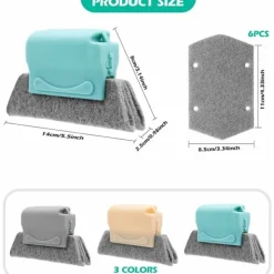 Fönsterrengöring-3-pack fönsterrengöringsborste, fönster- och dörrrengöringsborste