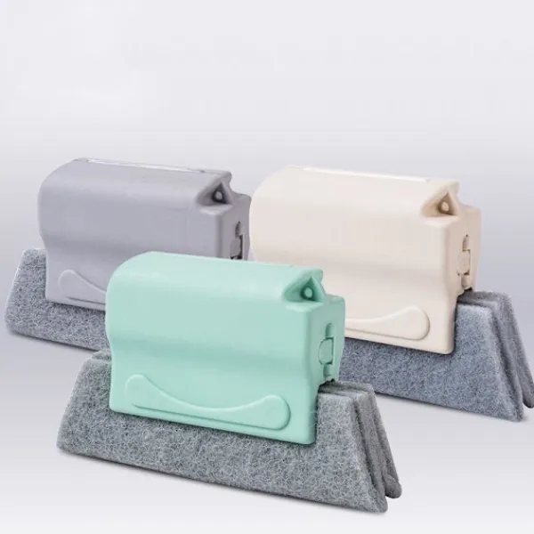 Fönsterrengöring-3-pack Fönsterrengöringsborste, Kreativ Spårrengöringsborste, Fönsterspårrengöringsborste, Rengör Snabbt Alla Hörn och Springor