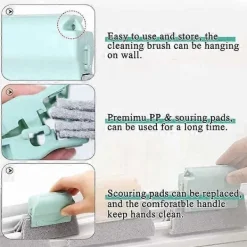 Fönsterrengöring-3-pack fönsterrengöringsborste, handhållen