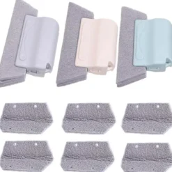 Fönsterrengöring-3-pack Fönsterspår Rengöringsverktygssats, Hushållsrengöringsborste, Handhållen Spårrengörare