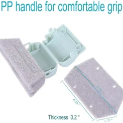 Fönsterrengöring-3-pack Fönsterspår Rengöringsverktygssats, Hushållsrengöringsborste, Handhållen Spårrengörare