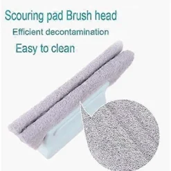 Fönsterrengöring-3-pack Fönsterspår Rengöringsverktygssats, Hushållsrengöringsborste, Handhållen Spårrengörare