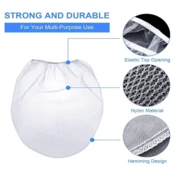 Tvättillbehör-10-pack färgsilpåsar Mesh filterpåsöppning
