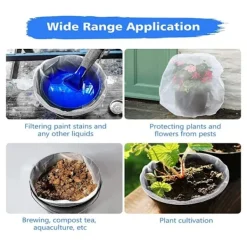 Tvättillbehör-10-pack färgsilpåsar Mesh filterpåsöppning