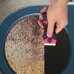 wxsp Fönsterrengöring-3-pack Glasskrapare med 30 Extra Blad för Skrapor, Multifunktionell Rengöring, för Etiketter, Dekaler, Glasfärg (Rosa - Dubbel)