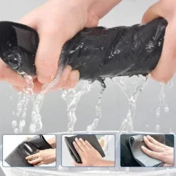 Generic Svampar & Dukar-10-pack Glorihoby Förtjockad Magisk Rengöringsduk, Återanvändbar Mikrofiberduk, Streckfri (30*30cm)