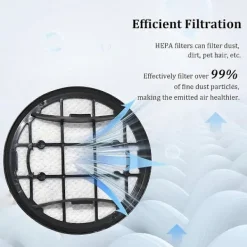 DAO Dammsugare & Tillbehör-4-pack HEPA-ersättningsfilter för 7000 8000-serien XC7053 XC7055 XC7057 Robotdammsugartillbehör [DB]
