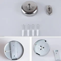 Tvättillbehör-2-pack hållbar 304 rostfritt stål infällbar klädstreck med