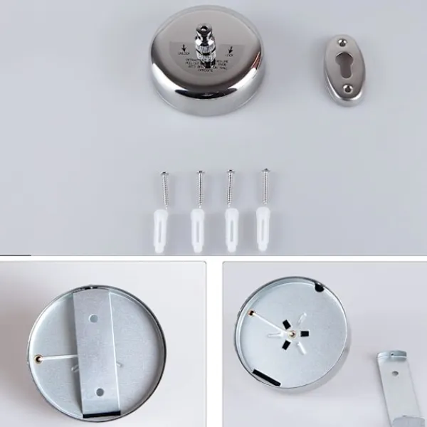 Tvättillbehör-2-pack hållbart 304 rostfritt stål infällbar klädstreck med