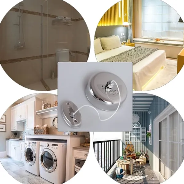 Tvättillbehör-2-pack hållbart 304 rostfritt stål infällbar klädstreck med