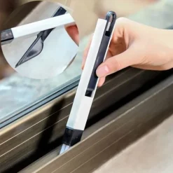 Fönsterrengöring-5-pack 2-i-1 fönsterspår rengöringsborste, fönsterkarmrengöring