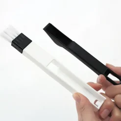 Fönsterrengöring-*2-pack 2-i-1 rengöringsborste för fönsterluckor, små ventilationsluckor,*