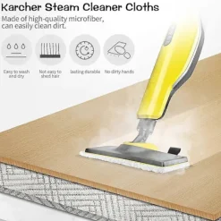 unbranded Städmoppar-5-pack Karcher Ångrengöringsdynor, Karcher Ångrengöringstillbehör, Kompatibel med Karcher Easyfix Sc2 Sc3 Sc4 Sc5-serien Karcher Ångrengörare Cl