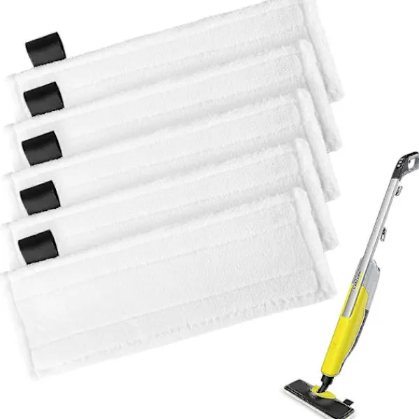 Städmaskiner-5-pack Karcher Ångrengöringsdynor, Karcher Ångrengöringstillbehör, Kompatibel med Karcher Easyfix Sc2 Sc3 Sc4 Sc5-serien Karcher Ångrengörare Cl