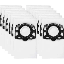 Dammsugare & Tillbehör-12-pack KFI 487 filterpåsar kompatibla med Kärcher WD4, WD5, WD6 dammsugare
