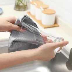 Svampar & Dukar-10-pack kökshanddukar i mikrofiber, mångsidiga hushållsdukar i tvättbar mikrofiber, 30x40 cm-FM-