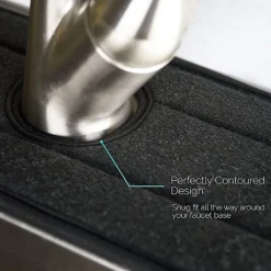 OCEAN Svampar & Dukar-4-pack Kranpadda Toalett Handfat Kran Absorberande Padda Anti-Stänk Köks