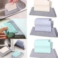 Fönsterrengöring-3-pack Kreativa Fönsterputsborstar för Alla Vrår och Sprickor