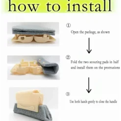 Fönsterrengöring-3-pack Kreativa Fönsterputsborstar för Alla Vrår och Sprickor