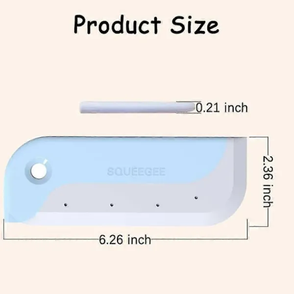 Fönsterrengöring-3-pack Liten Skrapa, Mini Silikonskrapa för Diskbänk och Bänkskiva