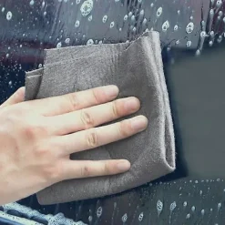 Svampar & Dukar-10-pack magisk rengöringsduk för rengöring av fönster, glas, mörkgrå[DS]