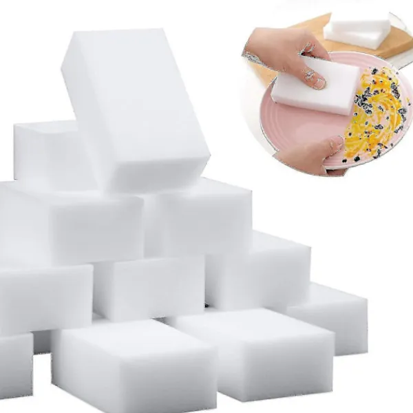 Svampar & Dukar-100-pack Magiska Svampar Radergummi Rengöringssvampar Bulk