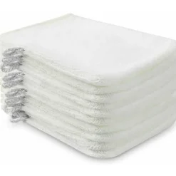 Svampar & Dukar-10-pack Mikrofiber tvättlappar (vit) Storlek 15 x 21 cm, Frotté badhandskar