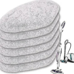 unbranded Ångtvättar-6-pack mikrofiberdukar ersättningsplattor för Polti Vaporetto ångrengörare