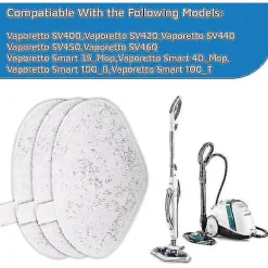 unbranded Ångtvättar-6-pack mikrofiberdukar ersättningsplattor för Polti Vaporetto ångrengörare