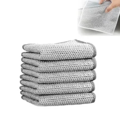 Svampar & Dukar-10-pack mångsidiga skursvampar av stålull, repfria