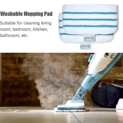 DAO Städmoppar-5-pack Mop Pads Ersättning för Black + Decker Ångmopp FSM1610/ FSM1630 Tvättsbara Mopp Pads Tillbehör [DB] 5 pcs