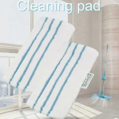 BRONZE Städmoppar-5-pack moppdynor för Black & Decker ångmopp FSM1610 FSM1630 Tvättbara och återanvändbara ersättningsmoppar [BR] white blue