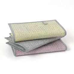 AcserGery Svampar & Dukar-3-pack Multifunktionella Disktrasor Återanvändbara Skrubbsvampar Perfekta för Våt- och Torrtorkning av Disk