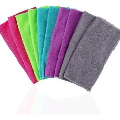Svampar & Dukar-10-pack multifunktionella mikrofiberdukar för polering, apparater, bilar, fönster, barer, kontor och mer