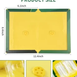 Skadedjur & Insekter-5-pack Multifunktionella Skadedjursfällor med Klistermatta, Extra Starkt Klisterfångstmatta (31,5x21,3cm)