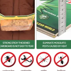 Skadedjur & Insekter-5-pack Multifunktionella Skadedjursfällor med Klistermatta, Extra Starkt Klisterfångstmatta (31,5x21,3cm)